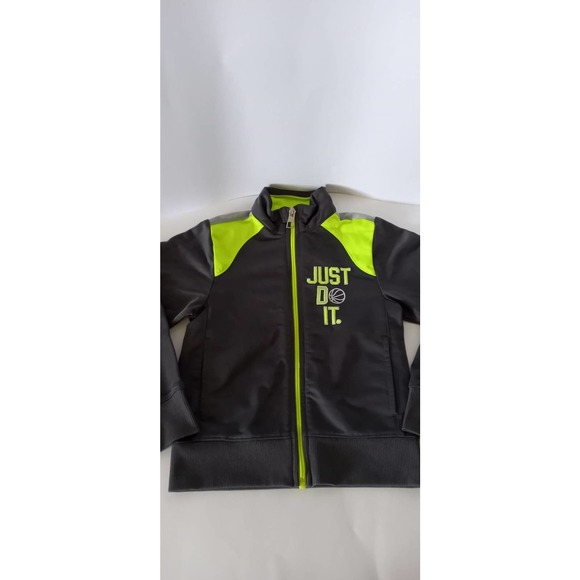 Nike Jackets & Coats | Nike Boys Gray Green Neon Athletic Jacket Sz 4t | Poshmark